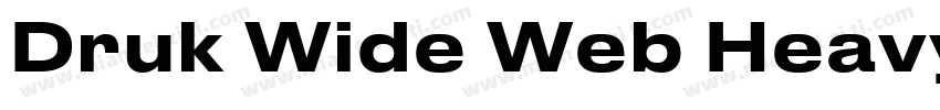Druk Wide Web Heavy字体转换